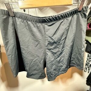 Women's Performance Athletic Nylon Shorts in Black